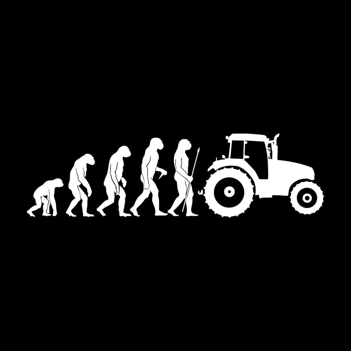 Traktor Evolution Aufkleber Sticker 31 x 9 cm