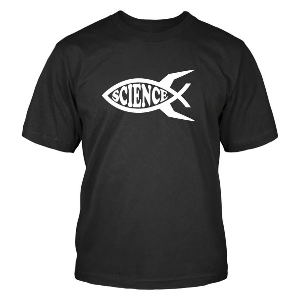 Science Fisch T-Shirt Science Fisch Raumschiff Shirtblaster