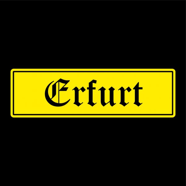 Erfurt Städte Auto Aufkleber Sticker 5cm x 17cm