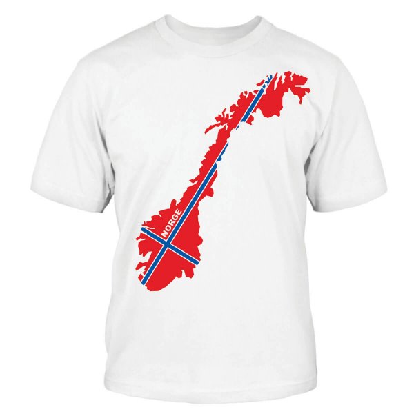 Norwegen T-Shirt Land Flagge Norge Norway Oslo Shirtblaster