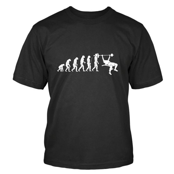 Bankdrücken Evolution T-Shirt Evolution Bankdrücken Shirtblaster