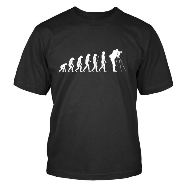 Fotograf Evolution T-Shirt Evolution Fotograf Shirtblaster