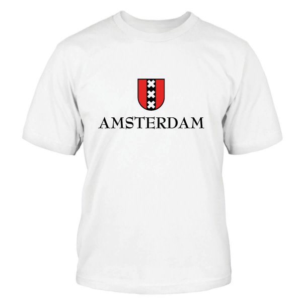 Amsterdam T-Shirt Wappen Holland Niederlande Netherlands Shirtblaster