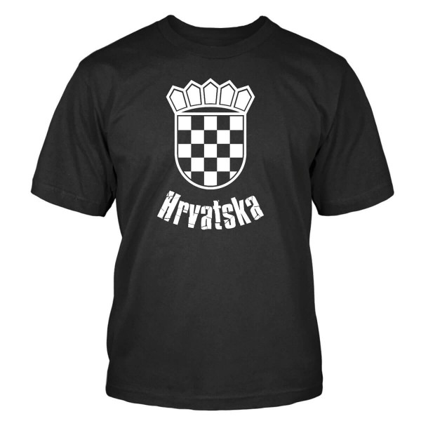 Hrvatska T-Shirt Kroatien Croatia Zagreb Balkan Shirtblaster