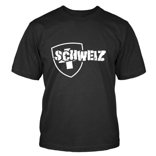 Schweiz T-Shirt Wappen Shirtblaster