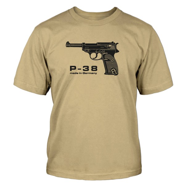 Walther P38 T-Shirt pistole military Wehrmacht Germany Bundeswehr Shirtblaster