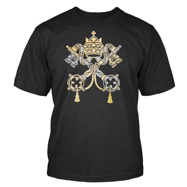 Vatikan T-Shirt Papst Wappen Shirtblaster