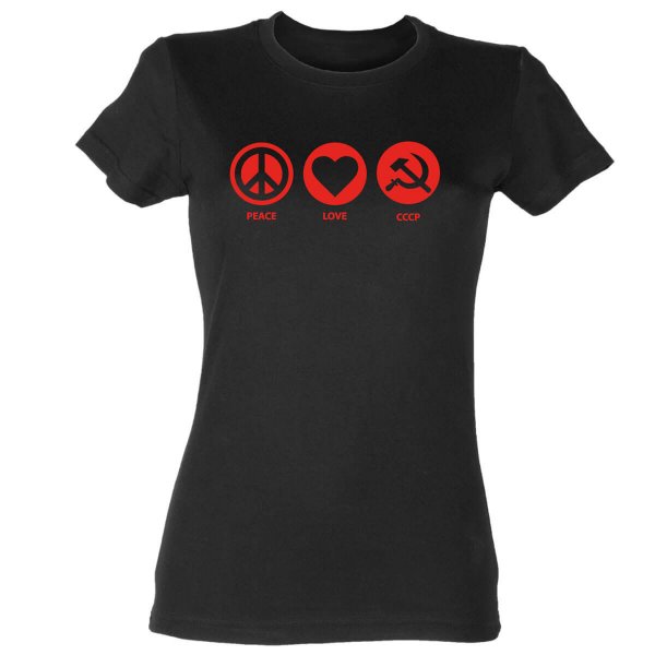 Peace Love CCCP Damen T-Shirt